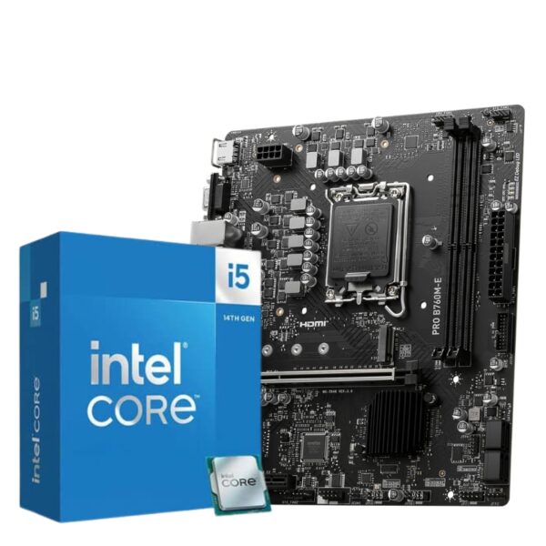 Intel Core i5-14600K Processor and MSI B760 ME DDR5 Motherboard Bundle