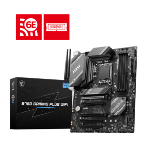 MSI B760 GAMING PLUS WIFI ATX Motherboard with DDR5 and Wi-Fi 6E