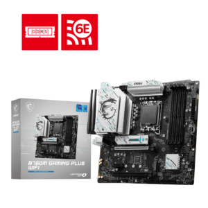 MSI B760M GAMING PLUS WIFI mATX Motherboard with DDR5 and Wi-Fi 6E
