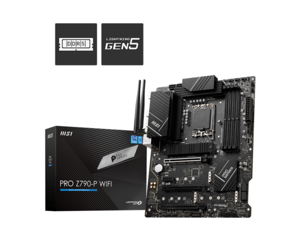 MSI PRO Z790-P WIFI DDR5 Motherboard for Intel 14th Gen Processors