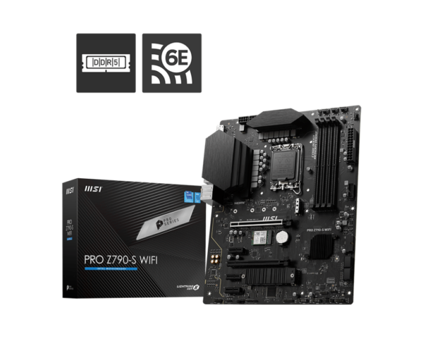 MSI PRO Z790-S WIFI DDR5 Motherboard for Intel 14th Gen Processors