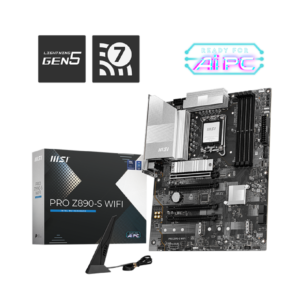 MSI PRO Z890-S WIFI Motherboard – Intel LGA1851, DDR5, PCIe 5.0, Wi-Fi 7