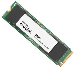 Crucial E100 1TB PCIe Gen4 NVMe M.2 SSD CT1000E100SSD8