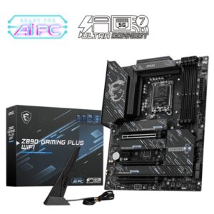 MSI Z890 GAMING PLUS WIFI Motherboard with Intel Z890 Chipset, DDR5, Wi-Fi 7, and Thunderbolt 4