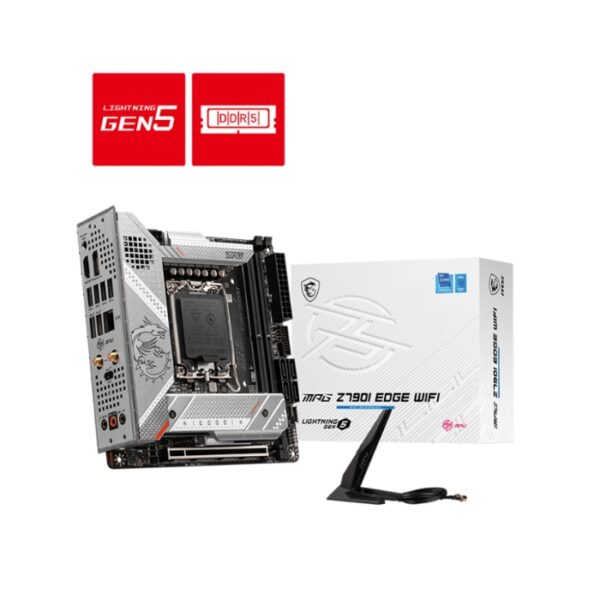 MSI MPG Z790I EDGE WIFI Mini-ITX Motherboard with Intel Z790 Chipset and Wi-Fi 6E