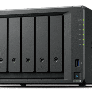 Synology DiskStation DS1525+ 5-Bay NAS Front View with Status LEDs