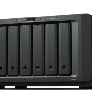 Synology DiskStation DS1621+ 6-Bay NAS Front View with Status LEDs