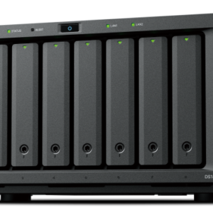 Synology DiskStation DS1825+ 8-Bay NAS Front View with Status LEDs