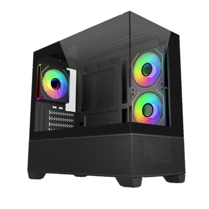 Gaming PC Build – ARGB Case High-performance gaming PC build with ARGB cooling and tempered glass case – ideal for RTX 5060 and RTX 5070 configurations