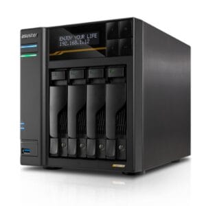 ASUSTOR Lockerstor 4 Gen3 AS6804T NAS with AMD Ryzen CPU and 10GbE networking