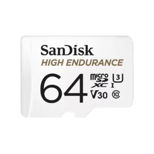 SanDisk High Endurance microSD Card 64GB for Dash Cam and CCTV