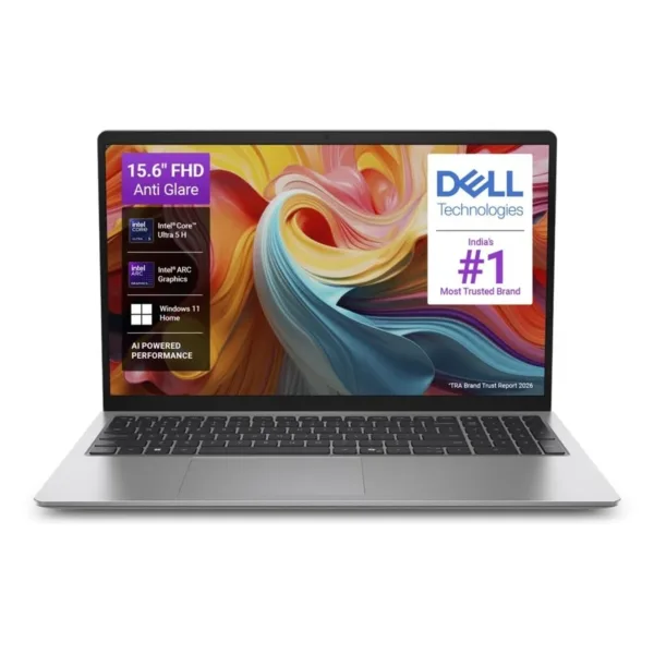 Dell 15 D15260 Laptop (Intel Core Ultra 7 255H, 16GB DDR5, 512GB SSD, 15", Win 11, Platinum Silver)