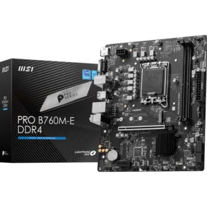 MSI PRO B760M-E DDR4 Motherboard (B760, LGA 1700, Micro-ATX)