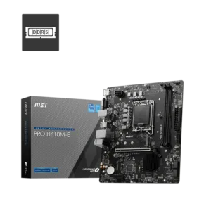 MSI PRO H610M-E Motherboard (H610, LGA 1700, Micro-ATX)