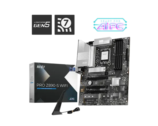 MSI PRO Z890-S WIFI Motherboard (Z890, LGA 1851, ATX)