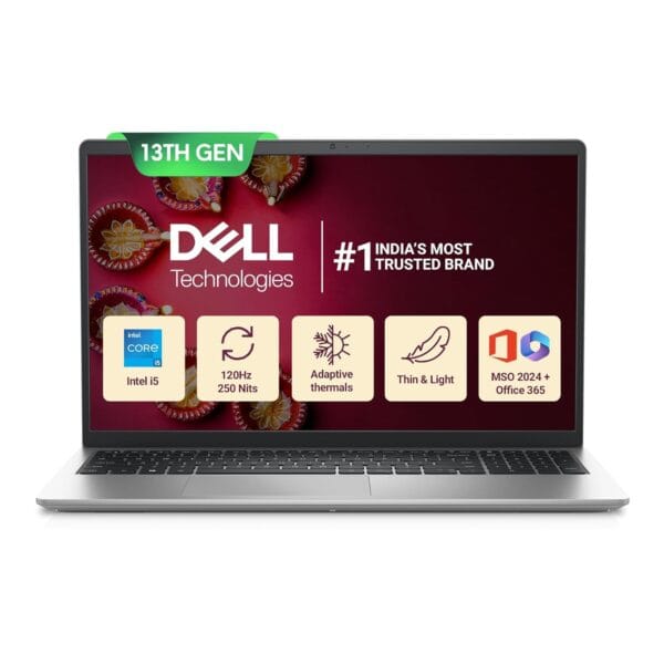 Dell 15 DC15250 Laptop (13th Gen Intel Core i5-1334U, 16GB RAM, 1TB SSD, 15.6? FHD, Windows 11, MS Office)